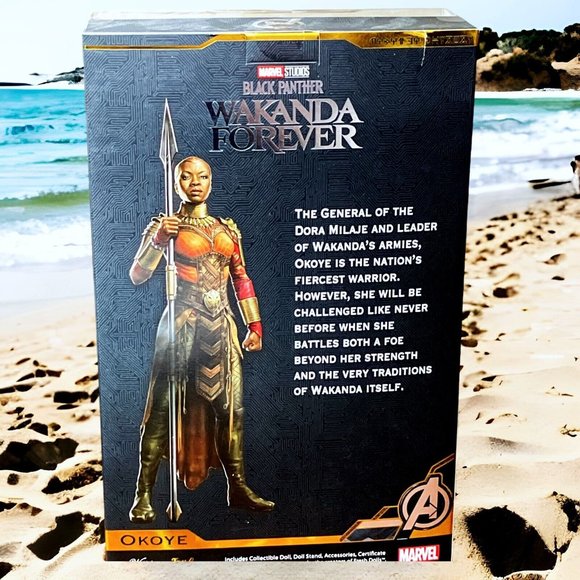 Marvel Black Panther Wakanda Forever Okoye 13” Fashion Doll Action Figure Sealed - Picture 4 of 6